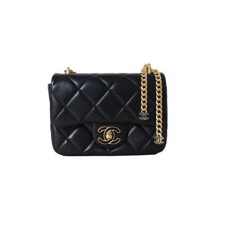 pending cc chanel|CHANEL Lambskin Enamel Quilted Mini Pending CC Square.